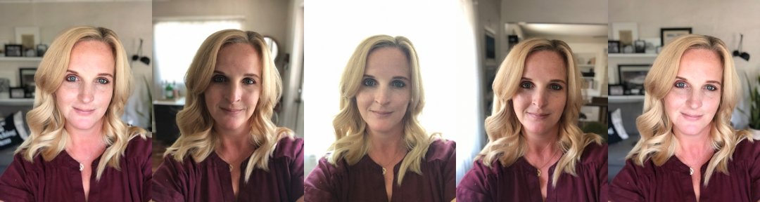 How a selfie looks from certain angles from the light by Tami Keehn