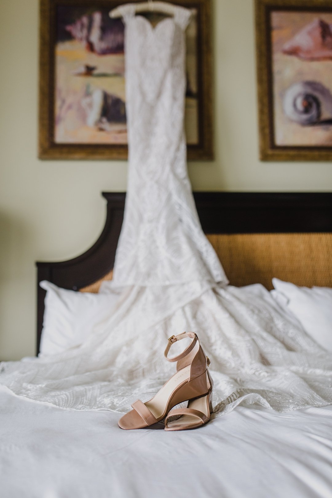 Romantic Navy Peach Clearwater Beach Wedding Sandpearl Resort